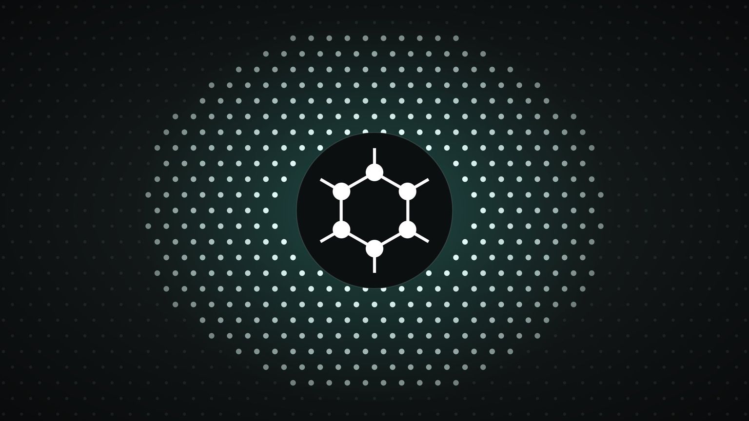 GrapheneOS logo at the center of a honeycomb grid of 400 bright dots on a dark background, one dot per 1,000 users